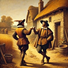 Peasant fist bump